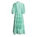 Women's Clothing High Grade Lantern Sleeve Water Soluble Embroidery Strap Dress_ecoleips.com