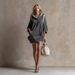 2026 European And American Cross-border Independent Site Casual Western Style Hooded Lace Patchwork Dress With_ecoleips.com