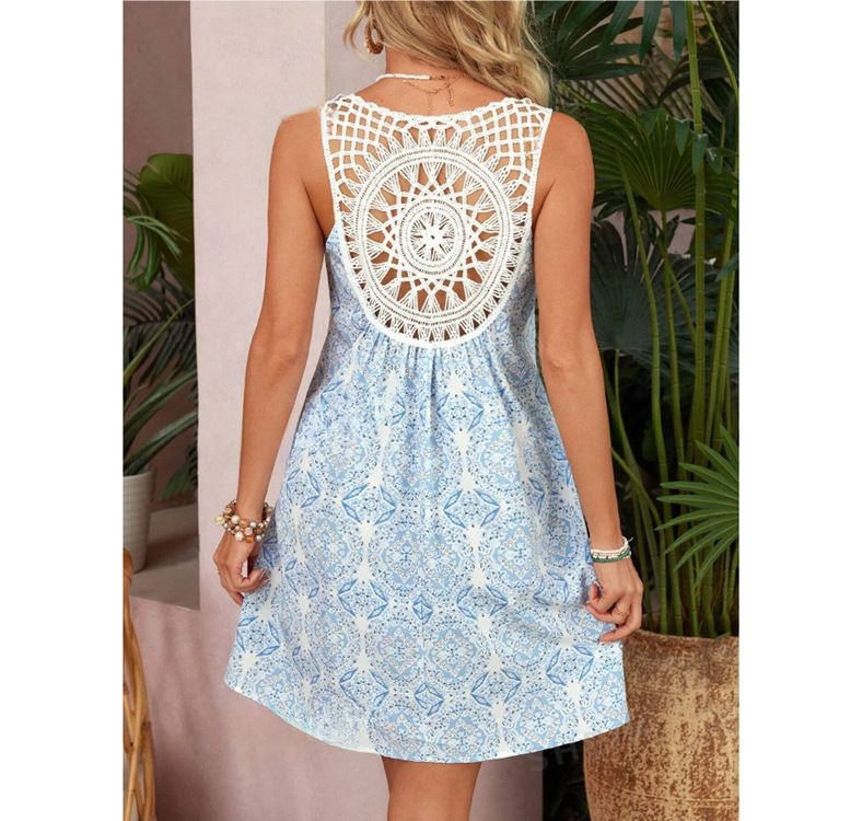 Women's Clothing Backless Solid Color Sexy Dress_ecoleips.com