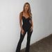 Spring/Summer Sexy Knotted Bust Cup Yoga Suspender Jumpsuit Women's Cross Border Jumpsuit Romper_ecoleips.com