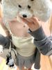 Lace Bowknot Camisole For Women, Fall/Winter 2025 New Style, White, Covers Side Breasts, With Chest Pads, Inner Layer_ecoleips.com