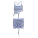 2025 Spring Women's New Halter Neck Backless Slim Vest Low Waist Bodycon Skirt Set_ecoleips.com