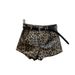 Women's Spicy Retro PU Leather Straight Leg Shorts Autumn/Winter Fashionable Petite Commuter Hot Pants Trendy And Versatile_ecoleips.com