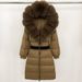 Elegant Fox Fur-Trimmed Down Coat – Long Hooded Winter Jacket For Women (Black/Khaki/Olive, S-XXL)_ecoleips.com
