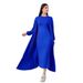 Verve Arabic Muslim Women's Two-Piece Vest Dress Cardigan Robe Ribbed Set_ecoleips.com