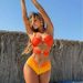 Women's Clothing Sexy Gradient One-Piece Hollow Swimsuit Bikini_ecoleips.com