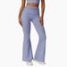 High-Waisted Quick Drying Yoga Pants For Women Hip Lifting Casual Wide Leg Sports Tight Flared Pants With Perky Butt Nude_ecoleips.com