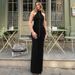 2025 Autumn New Fashion Slim Fit Wrinkled Button Round Neck Sleeveless Dress For Women Wholesale_ecoleips.com