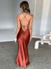 Mozision Satin Backless Maxi Dress For Women 2022 Autumn New Spaghetti Strap Sleeveless Bodycon Long Dress Vestido Clubwear_ecoleips.com