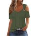 2025 Foreign Trade New European And American Style Casual Short Sleeve Women's T-Shirt Top_ecoleips.com