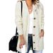 Women’s Longline Knit Cardigan – Oversized V-Neck Button-Up Coatigan (S-XXXL, 14 Colors)_ecoleips.com