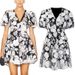 Women's Clothing Celebrity Temperament Dress Autumn And Winter Water Soluble Flower Puff Sleeves High Grade Three Dimensional Flower Dress_ecoleips.com