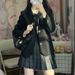 girl JK Uniform Blazer Women Black Badge Autumn Winter Versatile College Style Professional Suit_ecoleips.com