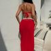 Women's Clothing Two Piece Bikini Set Long Beach Dress Swimwear Sexy Vacation Style Polyester_ecoleips.com