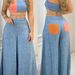 Women's Clothing Contrast Color Women's Clothing Splicing Tube Top Tight Suit Trousers _ecoleips.com