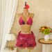 2026 New Sexy Women's Two Piece Bikini Bohemian Three Piece Swimsuit European And American Style_ecoleips.com