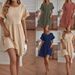 Women's Clothing Hot Sale V Neck Button Sleeveless Vest Slit Cotton And Linen Dress_ecoleips.com
