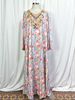 Women's Clothing Robe Muslim Dress Sequin Embroidery V Neck Trumpet Sleeve Loose Long Skirt Female_ecoleips.com