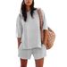 Women's Stretch Denim Shorts & Sleeveless Top Set – Breathable Summer Lounge Outfit (12 Colors, S-XXXL)_ecoleips.com