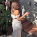 Women's Off-Shoulder Crop Top & High-Low Mermaid Skirt Set - Polka Dot Print, Elegant & Flirty For Fall Outfits_ecoleips.com