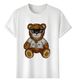 Women's T-Shirts Muscle Freaks Philipp Plein Bear Style T-shirt_ecoleips.com