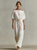 Women's Elegant Casual Solid Color Dress Mid Sleeve Off Neck Summer New_ecoleips.com