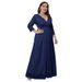 Plus Size Women's New Bridesmaid Dress Elegant Lace Dress_ecoleips.com