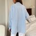 2026 Autumn Winter New Long Sleeve Cardigan Jacket For Women Striped Shirt Women's Fashion_ecoleips.com