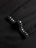 Midi Dress Spring Summer Women Black Satin Off-the-Shoulder Long Sleeve Pearl Trim Bodycon Trendy Sexy Party Cocktail Dress_ecoleips.com