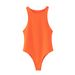 Summer New Arrival Women's Sexy Tight Fitting Bodysuit Sleeveless Jumpsuit Trendy European American Style_ecoleips.com