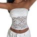 Aria Basics Aria Basics Cross-border Sexy Lace Tube Top With European And American Style_ecoleips.com