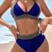 2026 European And American Swimwear Cross-border Women's Two-piece Tight-fitting Solid Color Sexy Bikini_ecoleips.com