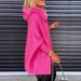 Women's Clothing Autumn And Winter Hooded Long Sleeved Coat, Solid Color Loose Cardigan, Fashionable Woolen Top For Women._ecoleips.com