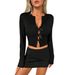 Voya Best-selling International Women's Clothing: Sweet Sexy T-shirt, Spring/summer Slim-fit Cropped Top With Tie-up Cardigan_ecoleips.com