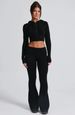2025 Autumn New European American Cross-Border Women's Slim Fit Short Hooded Top And Casual Pants Fashion Set For Women_ecoleips.com