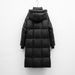 Pinghu Chixin Long Diamond Northeast Cold-Proof Down Jacket For Women New Black Pearl Thickened Over-The-Knee Couple_ecoleips.com