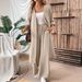 Women's Solid Color Loose Comfort Cardigan And Pants Casual Set European And American Style Clothing Top And Bottoms_ecoleips.com