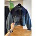 Women's Clothing Loose Casual Gradient Washed Denim Jacket Spring And Autumn Short Jacket Tops_ecoleips.com