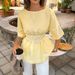 Women's Romantic Backless Tie Waist Loose Shirt Top Spring/Summer European American French Style_ecoleips.com