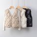 Pinghu Chixin Liner National Standard 90 Down Vest For Women Autumn Winter New Slim Fit V-Neck Lightweight_ecoleips.com
