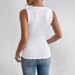 Vest Women's Summer New Style Fashion Temperament Leisure Three Dimensional Flower Decoration Sleeveless Top_ecoleips.com