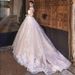 Women's Clothing Long Train Strapless Lace Wedding Dress Backless Sexy Design For Spring_ecoleips.com