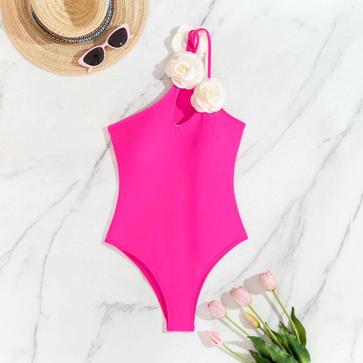Women's Clothing Sexy One Piece Solid Color Super Hot Swimsuit Bikini Trendy Swimsuit Beach Vacation_ecoleips.com