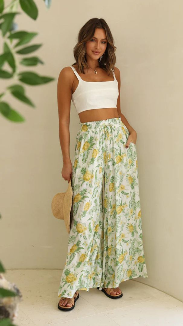 Suitable For All Seasons Spring And Summer Casual Loose Wide-leg Fashionable Long Pants For Women_ecoleips.com