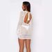 Women's Clothing Knitted Beach Skirts Sexy Hollow Backless Sun Protection Clothing New Seaside Holiday Bikini Shirts_ecoleips.com