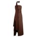 AD251 European American Cross-border Spring And Autumn New Sexy Fashion Strapless Ruched Slit Bandage Backless Dress_ecoleips.com
