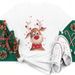 Merry Christmas Tree Santa Claus Short Sleeve Trendy Women's Letter Print Plus Size T-Shirt Summer_ecoleips.com