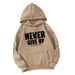 New Autumn Winter Hooded Sweatshirt Women Letter Print Top Fashion Versatile Casual Plus Size Loose Fleece_ecoleips.com