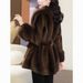 Luxury Faux Fur Coat With Fox Collar - Winter Mink-Like Long Coat In Leopard & Ombre Styles (L-2XL)_ecoleips.com