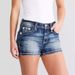 Women's Cross Border New Denim Shorts Slim Embroidery Fashion Denim Hot Pants All Match Style_ecoleips.com